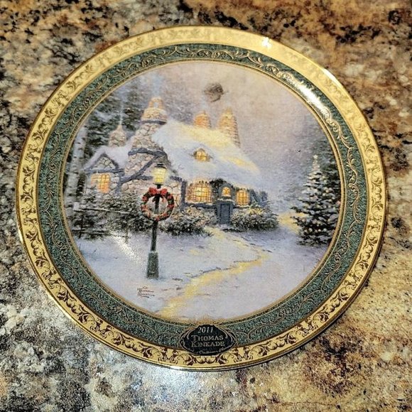 Thomas Kinkade Christmas Limited Edition Plate - Picture 1 of 2